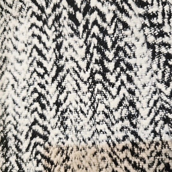 bebe B&W Herringbone Wrap Coat | Size Small |faux Leather Trim Belted Coat | NWT - Picture 7 of 13